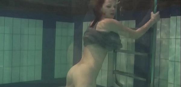  Super hot body and big tits teen Katka underwater